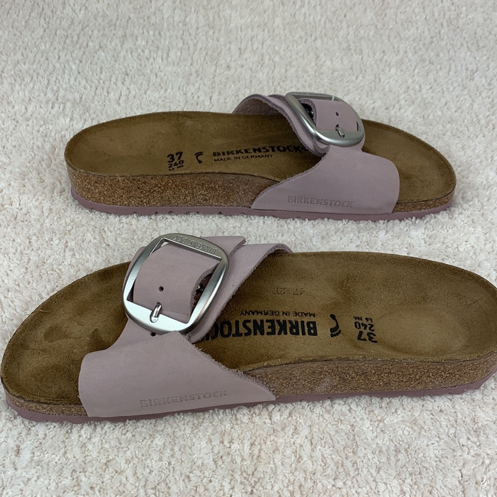 Birkenstock Madrid Big Buckle in Yomo Lilac - Picture 8 of 9